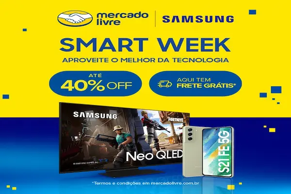 Ofertas oficiais Samsung no Mercado Livre
