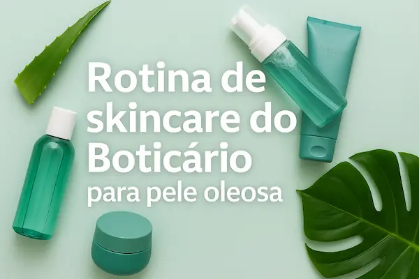 Rotina de skincare do Boticário para pele oleosa: passo a passo e ativos