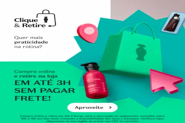 retire na loja boticario